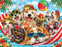 Load image into Gallery viewer, Hammock Party (Easy Format) 275 Piece Puzzle by Cobble Hill