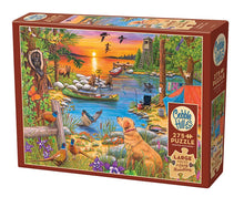 Load image into Gallery viewer, Camping at Sunset Cove - Easy Handling 275 Piece Puzzle by Cobble Hill
