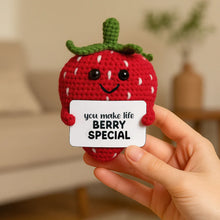 Load image into Gallery viewer, Strawberry Crocheted Mini - Little Pick Me Up