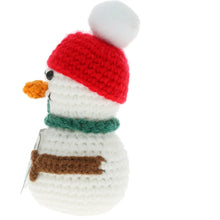 Load image into Gallery viewer, Snowman Crocheted Mini – Snow Much Love for You Keepsake Figure