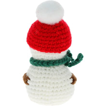Load image into Gallery viewer, Snowman Crocheted Mini – Snow Much Love for You Keepsake Figure