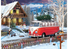 Load image into Gallery viewer, VW Christmas Bus - 1000 Piece Puzzle by Eurographics
