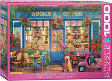 Load image into Gallery viewer, Books & Coffee - 1000 Piece Puzzle by Eurographics