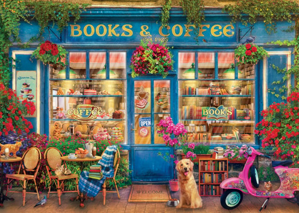 Books & Coffee - 1000 Piece Puzzle by Eurographics &ndash