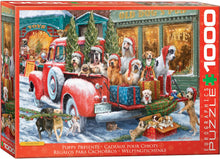Load image into Gallery viewer, Puppy Presents - 1000 Piece Puzzle by Eurographics