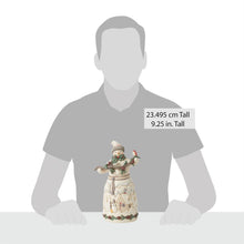 Load image into Gallery viewer, Snowman with Pine Garland Figure - Jim Shore Heartwood Creek
