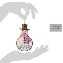 Load image into Gallery viewer, Gingerbread Snowman Ornament - Jim Shore Heartwood Creek