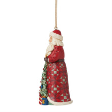 Load image into Gallery viewer, Santa with Tree in Skirt Ornament - Jim Shore Heartwood Creek