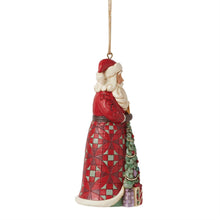 Load image into Gallery viewer, Santa with Tree in Skirt Ornament - Jim Shore Heartwood Creek