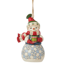 Load image into Gallery viewer, Snowman with Cocoa Ornament - Jim Shore Heartwood Creek