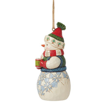 Load image into Gallery viewer, Snowman with Cocoa Ornament - Jim Shore Heartwood Creek