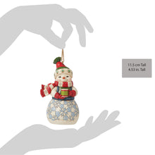 Load image into Gallery viewer, Snowman with Cocoa Ornament - Jim Shore Heartwood Creek