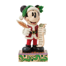 Load image into Gallery viewer, Santa Mickey with List - Disney Traditions