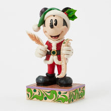 Load image into Gallery viewer, Santa Mickey with List - Disney Traditions