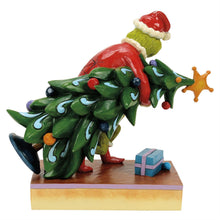 Load image into Gallery viewer, Grinch Carrying/Stealing Tree by Jim Shore Dr. Seuss