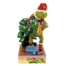 Load image into Gallery viewer, Grinch Carrying/Stealing Tree by Jim Shore Dr. Seuss