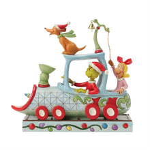 Load image into Gallery viewer, Grinch, Max and Cindy on Train Jim Shore Dr. Seuss
