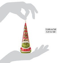 Load image into Gallery viewer, Grinch Naughty/Nice Gnome Ornament by Jim Shore Dr. Seuss