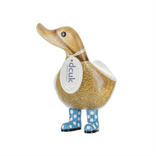 Load image into Gallery viewer, Spotty Boots Duckys by DCUK - Wooden Duck Decor - Hallmark Timmins