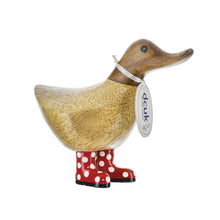 Load image into Gallery viewer, Spotty Boots Duckys by DCUK - Wooden Duck Decor - Hallmark Timmins