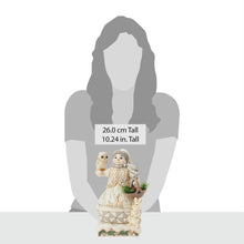 Load image into Gallery viewer, White Woodland Snowman With Basket Figurine by Jim Shore Heartwood Creek