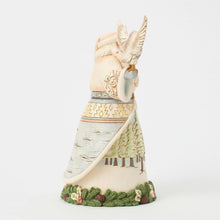 Load image into Gallery viewer, White Woodland Santa with Owl Figurine by Jim Shore Heartwood Creek