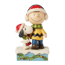 Load image into Gallery viewer, Charlie & Snoopy Wearing Scarf Peanuts by Jim Shore