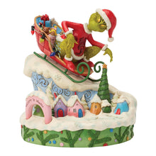 Load image into Gallery viewer, Grinch on Small Sled Figurine - Jim Shore Dr. Seuss