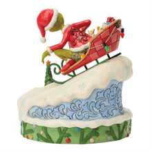 Load image into Gallery viewer, Grinch on Small Sled Figurine - Jim Shore Dr. Seuss