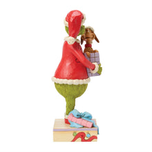 Load image into Gallery viewer, Grinch Holding Gift with Max - Jim Shore Dr. Seuss