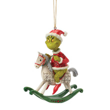 Load image into Gallery viewer, Grinch on Rocking Horse Ornament - Jim Shore Dr. Seuss
