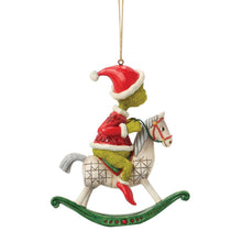 Load image into Gallery viewer, Grinch on Rocking Horse Ornament - Jim Shore Dr. Seuss