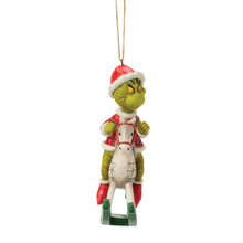 Load image into Gallery viewer, Grinch on Rocking Horse Ornament - Jim Shore Dr. Seuss