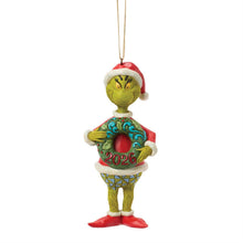 Load image into Gallery viewer, Grinch with Dated 2026 Wreath Ornament - Jim Shore Dr. Seuss