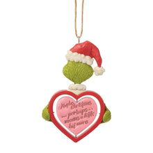 Load image into Gallery viewer, Grinch Rotating Heart PVC Ornament - Jim Shore Dr. Seuss