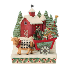 Load image into Gallery viewer, Highland Glen Barn Scene Figurine - Jim Shore Heartwood Creek