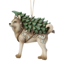 Load image into Gallery viewer, Woodland Husky with Tree Ornament - Jim Shore Heartwood Creek