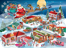 Load image into Gallery viewer, Santa's Flyby (Family) - 350 Piece Puzzle by Cobble Hill