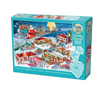 Load image into Gallery viewer, Santa's Flyby (Family) - 350 Piece Puzzle by Cobble Hill