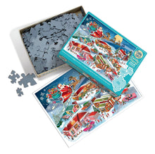 Load image into Gallery viewer, Santa's Flyby (Family) - 350 Piece Puzzle by Cobble Hill