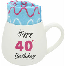Load image into Gallery viewer, 40TH BIRTHDAY 15.5 OZ MUG AND SOCK SET