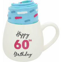 Load image into Gallery viewer, 60TH BIRTHDAY 15.5 OZ MUG AND SOCK SET