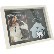 Load image into Gallery viewer, CAT GOODBYE 9.5" X 7.5" SHADOW BOX FRAME (HOLDS 4" X 6" PHOTO)