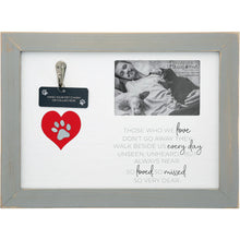 Load image into Gallery viewer, MISSED SO VERY DEAR 12" X 9" PET COLLAR MEMORIAL FRAME (HOLDS 5" X 3.5" PHOTO)