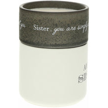 Load image into Gallery viewer, SISTER STACKING MUG AND CANDLE SET 100% SOY WAX SCENT: TRANQUILITY