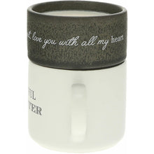 Load image into Gallery viewer, DAUGHTER STACKING MUG AND CANDLE SET 100% SOY WAX SCENT: TRANQUILITY