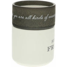 Load image into Gallery viewer, FRIEND STACKING MUG AND CANDLE SET 100% SOY WAX SCENT: TRANQUILITY