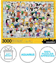Load image into Gallery viewer, Peanuts Cast - 3000 Piece Puzzle by Aquarius