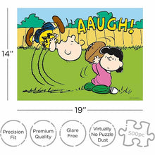 Load image into Gallery viewer, PEANUTS LUCY FOOTBALL - 500 Piece Puzzle by Aquarius
