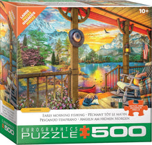 Load image into Gallery viewer, Early Morning Fishing - 500 Piece Puzzle by Eurographics
